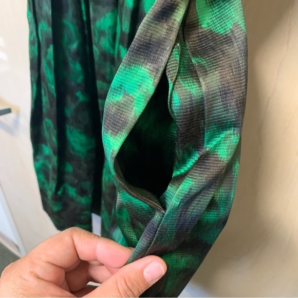 Nelly Don - vintage - Dress Women size 12 Black Green - Picture 4 of 10